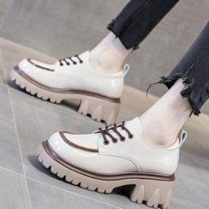 Trendy Y2K Fashion Square College Shoes for Stylish Summer Outfits