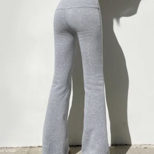 Trendy Y2K Flare Sweatpants for Effortless Summer Style