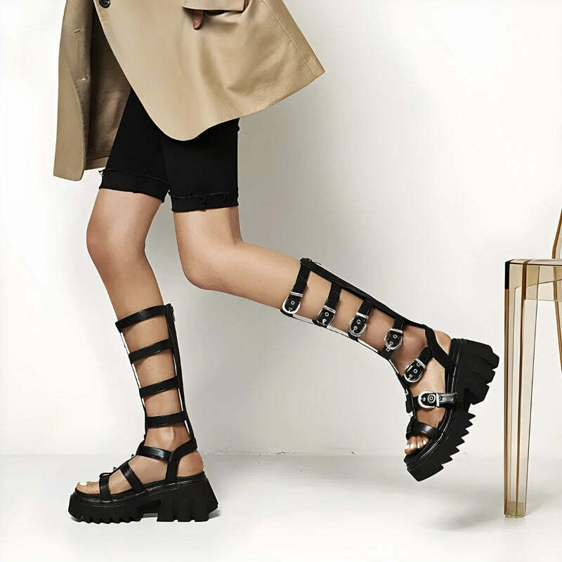 Trendy Y2K Gladiator Sandals for Summer Outfits and 90s Fashion Vibes