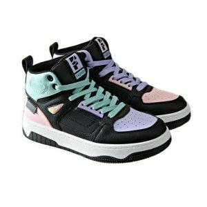 Trendy Y2K High-Top Sneakers for Ultimate 90s Fashion Vibes