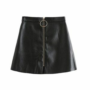 Trendy Y2K High Waist Mini Skirt for Summer Outfits & Aesthetic Looks