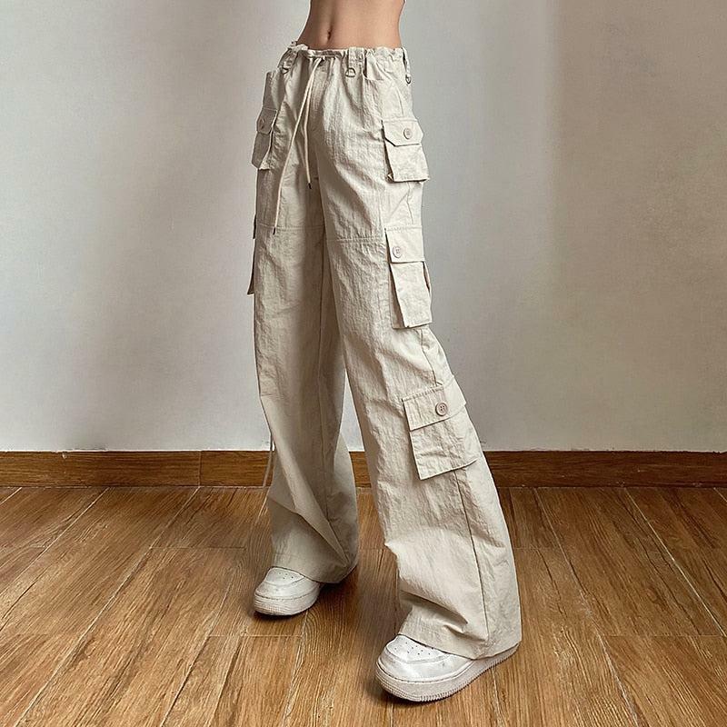 Trendy Y2K Low Rise Cargo Pants for Effortless Summer Style