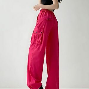 Trendy Y2K Parachute Cargo Pants for Effortless Summer Style