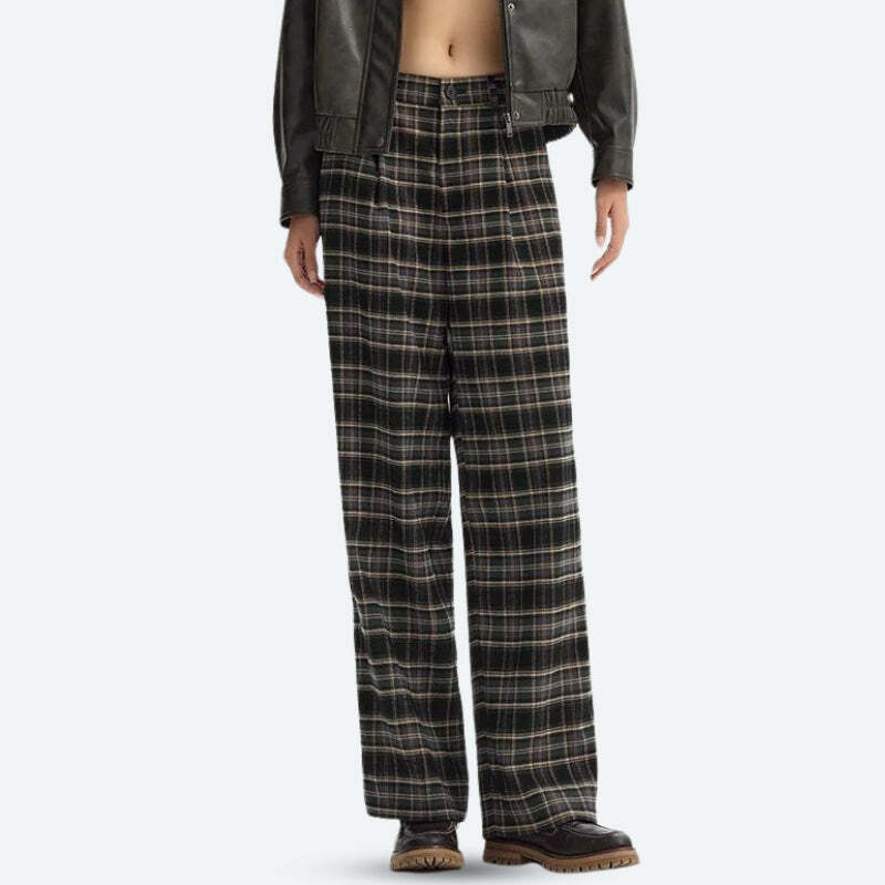 Trendy Y2K Plaid Pajama Pants for Cozy Summer Outfits & Aesthetic Vibes