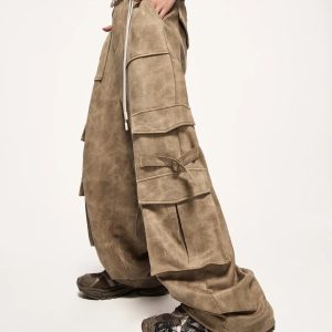 Trendy Y2K Safari Cargo Pants for Effortless Summer Style