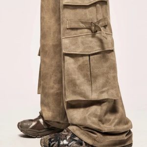 Trendy Y2K Safari Cargo Pants for Effortless Summer Style