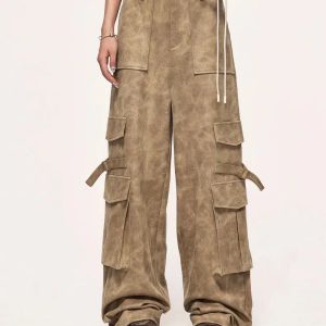 Trendy Y2K Safari Cargo Pants for Effortless Summer Style