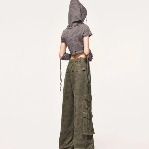 Trendy Y2K Safari Cargo Pants for Effortless Summer Style