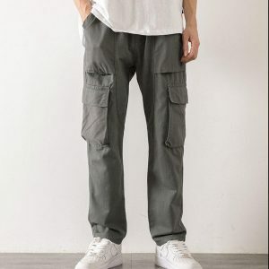 Trendy Y2K Straight Leg Cargo Pants for Effortless Summer Style