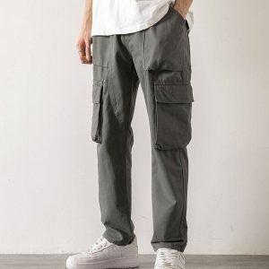 Trendy Y2K Straight Leg Cargo Pants for Effortless Summer Style