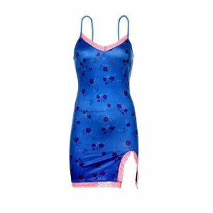 Trendy Y2K Summer Dress: Chic Blue Mini Dress for Effortless Style