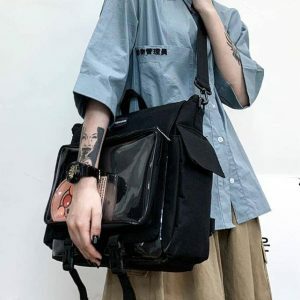 Trendy Y2K Transparent Pocket Backpack for Summer Outfits & Aesthetic Looks