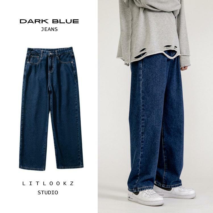 Trendy Y2K Washed Baggy Jeans for Effortless Grunge Aesthetic Style