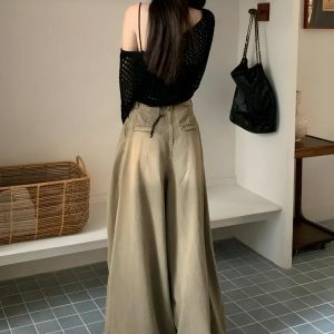 Trendy Y2K Wide Leg Pants for Effortless Summer Outfits & Grunge Style