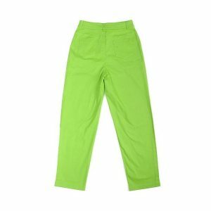 Vibrant Y2K Aesthetic Neon Pants for Trendy Summer Outfits