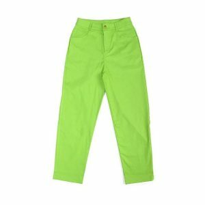 Vibrant Y2K Aesthetic Neon Pants for Trendy Summer Outfits