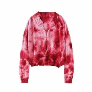 Vibrant Y2K Color Explosion Sweater for Trendy Summer Outfits