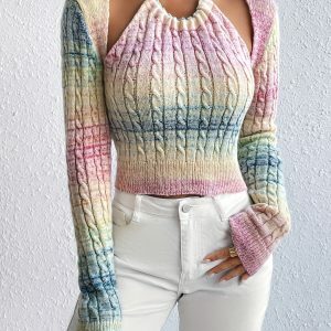 Vibrant Y2K Crochet Top for Summer: Trendy 90s Aesthetic Style