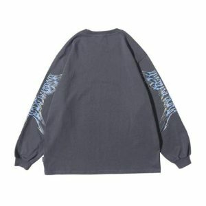 Vintage Angel Y2K Sweatshirt - Grunge Aesthetic for Effortless Style