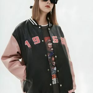 Vintage Grunge 1968 Varsity Jacket: Y2K Aesthetic Meets 90s Fashion