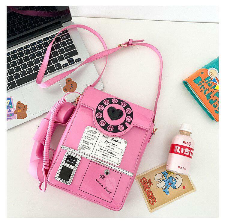 Weirdcore Y2K Retro Phone Shaped Crossbody Bag for Aesthetic Outfits