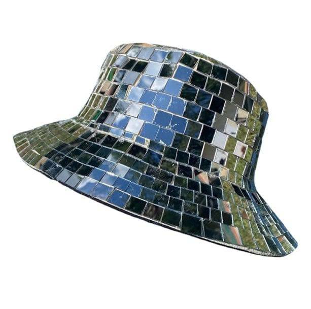 Y2K Aesthetic 70s Disco Ball Trucker Hat for Retro Summer Vibes