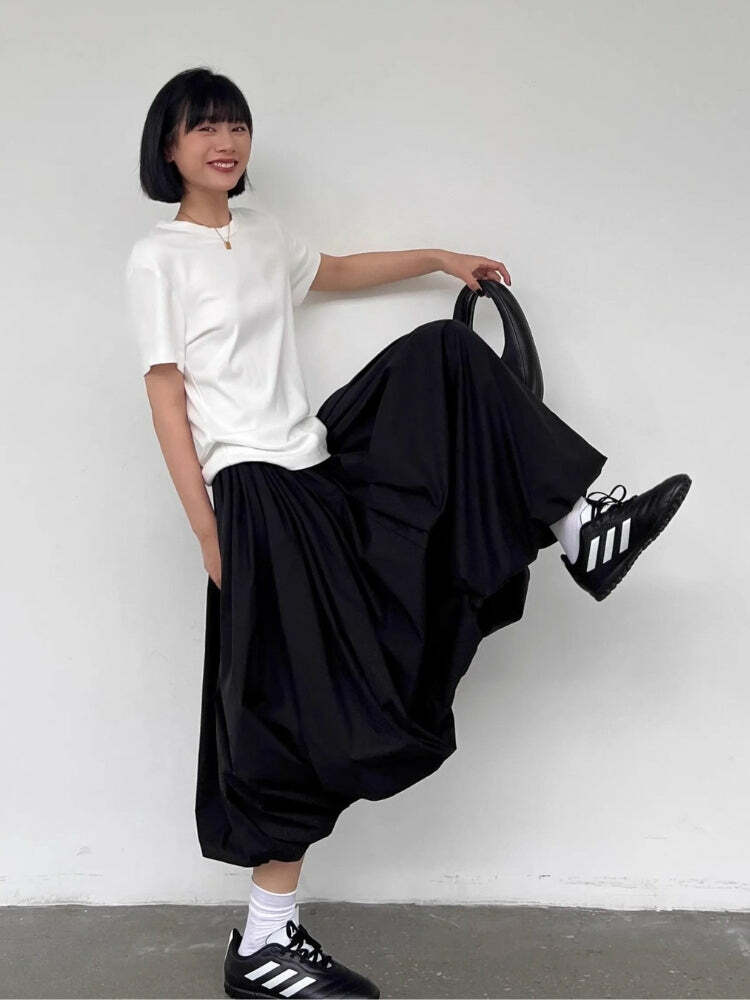 Y2K Aesthetic Bubble Midi Skirt for Trendy Summer Outfits