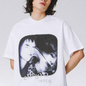 Y2K Aesthetic Embryo Made Tee: Trendy Grunge Style for Summer Outfits