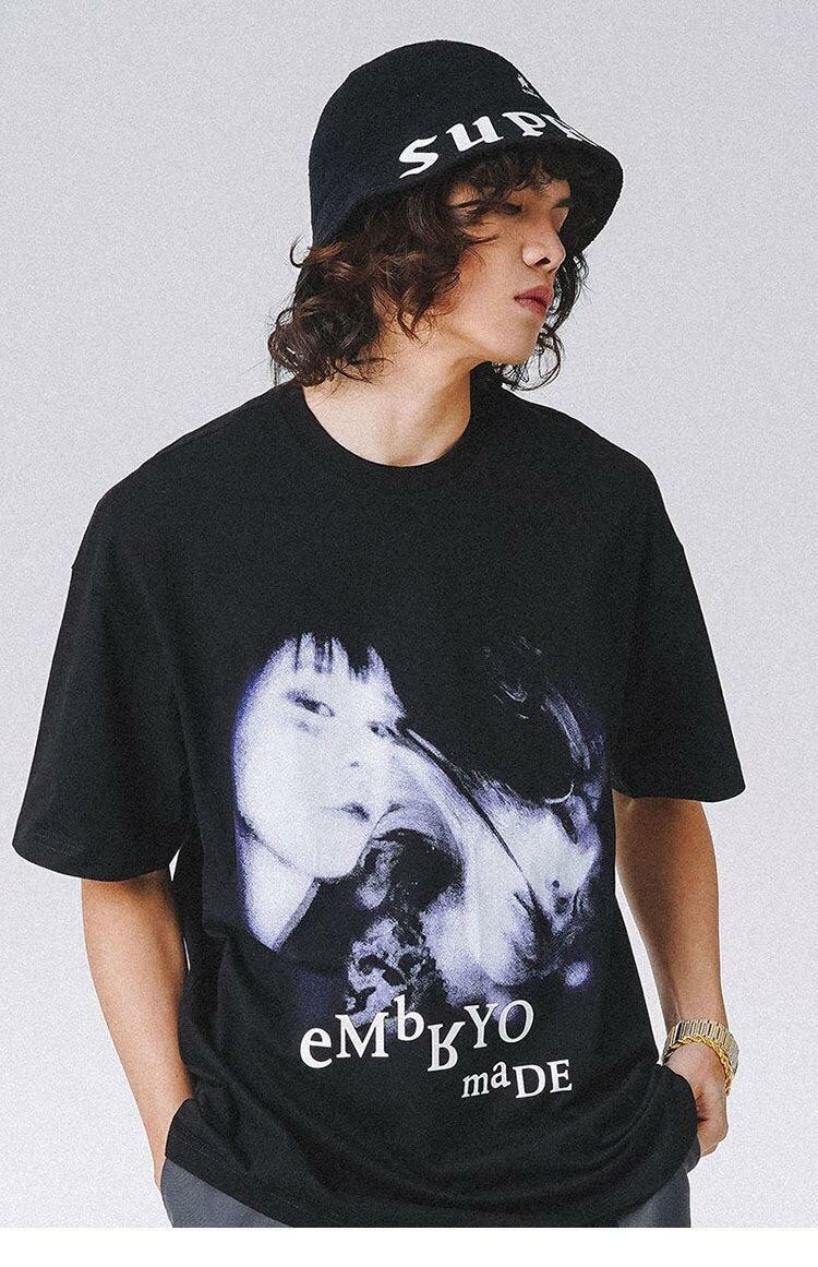 Y2K Aesthetic Embryo Made Tee: Trendy Grunge Style for Summer Outfits