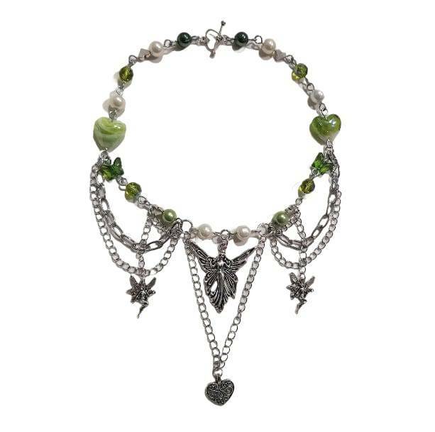 Y2K Aesthetic Fairycore Necklace for Trendy Summer Outfits