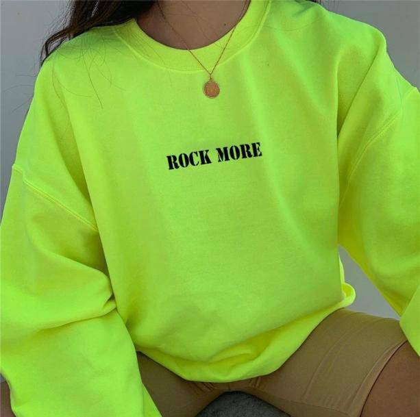 Y2K Aesthetic Neon Green Sweatshirt for Trendy Summer Outfits