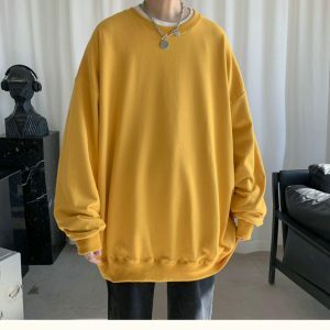 Y2K Aesthetic Oversized Sweatshirt - Soft Boy Grunge Style Top