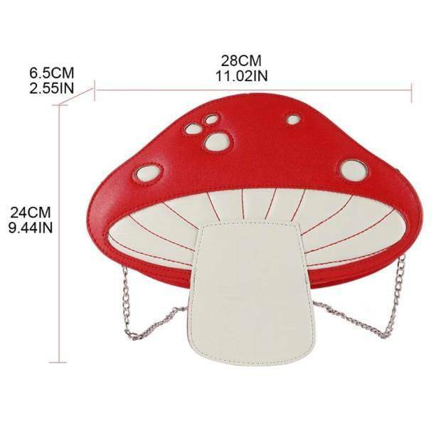 Y2K Aesthetic Poisonous Mushroom Bag - Trendy Grunge & 90s Fashion