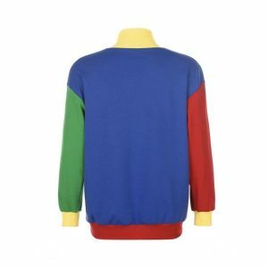 Y2K Aesthetic Retro Rainbow Sweatshirt for Trendy Summer Outfits