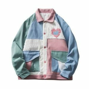 Y2K Aesthetic Soft Girl Pastel Jacket for Trendy Summer Outfits