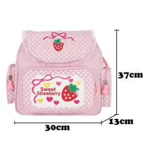 Y2K Aesthetic Strawberry Milk Backpack for Trendy Summer Outfits