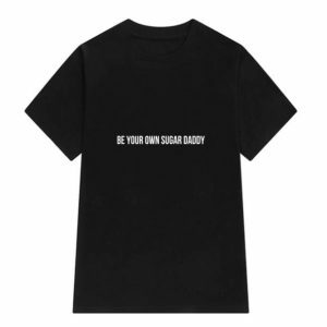 Y2K Aesthetic Sugar Daddy T-Shirt for Trendy Summer Outfits