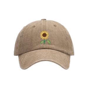 Y2K Aesthetic Sunflower Baseball Cap for Trendy Summer Outfits