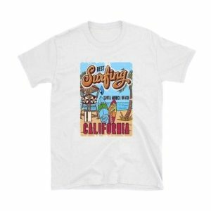 Y2K Aesthetic VSCO Surfing T-Shirt for Trendy Summer Outfits