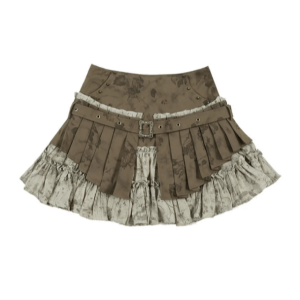 Y2K Aesthetic Woodland Mini Skirt for Trendy Summer Outfits