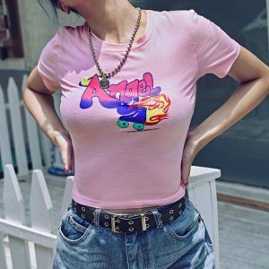 Y2K Baby Girl Tee: Nostalgic 90s Fashion for Effortless Style