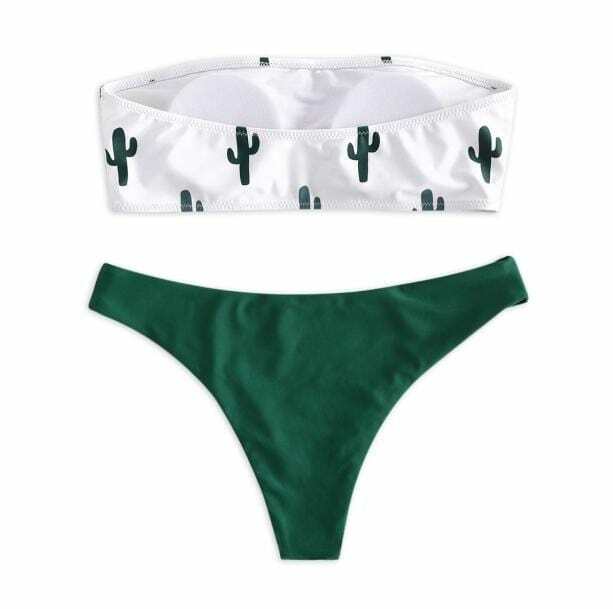 Y2K Cactus Swimsuit: Trendy Summer Outfit for a Stylish Beach Day