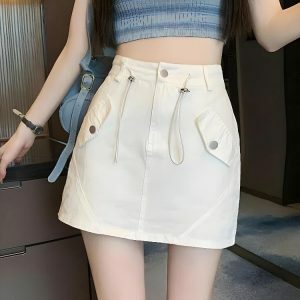 Y2K Cargo Mini Skort: Trendy Summer Outfit for Y2K Fashion Lovers