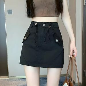 Y2K Cargo Mini Skort: Trendy Summer Outfit for Y2K Fashion Lovers