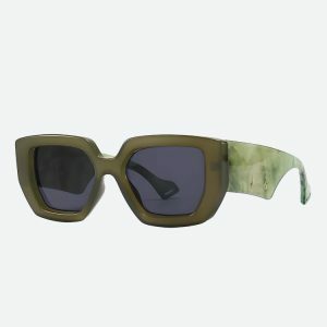 Y2K Casualcore Oversized Square Sunglasses for Trendy Summer Outfits