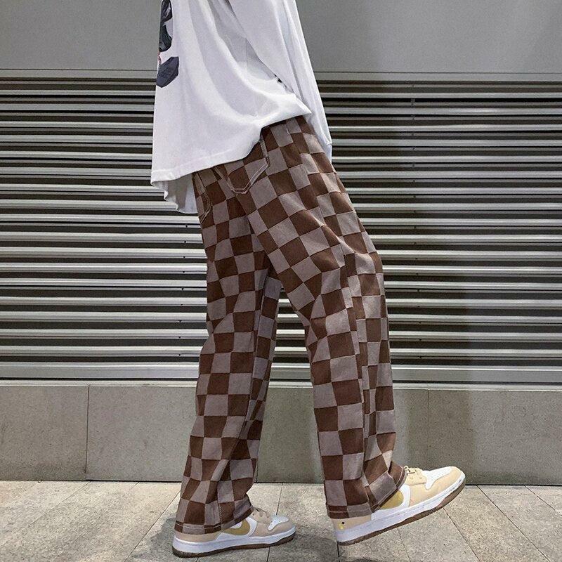 Y2K Checkered Cargo Pants for Trendy Summer Outfits and Grunge Style