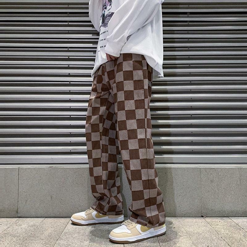 Y2K Checkered Cargo Pants for Trendy Summer Outfits and Grunge Style