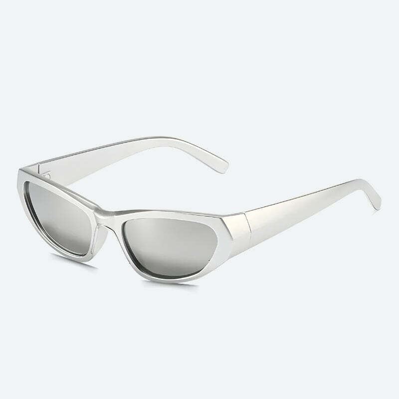 Y2K Cyberpunk Cat Eye Sunglasses for Rave and Festival Fashion