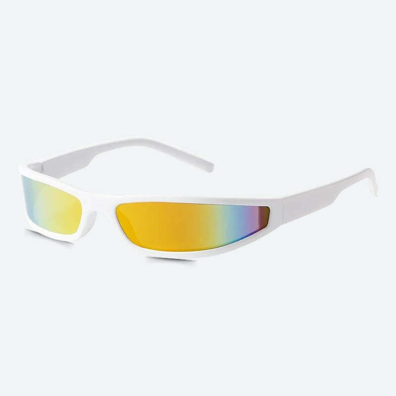 Y2K Cyberpunk Futuristic Sunglasses for Trendy Summer Outfits