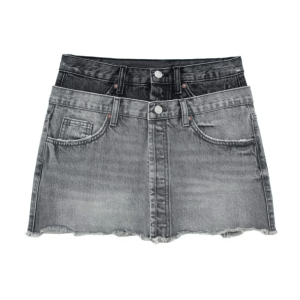 Y2K Dark Denim Mini Skirt: Trendy 90s Fashion for Effortless Style